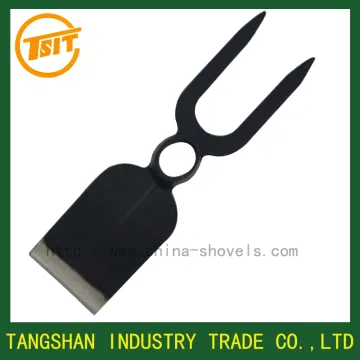 steel garden double fork hoe head