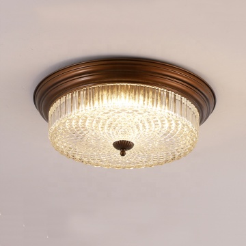 Candelera de luz de techo de montaje de montura de montura de montaje de hierro americano para una decoración clásica del hogar