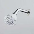 9inch Rainfall Easy Cleaning Pearl White Shower Head with Shower Arm Brass Swivel Ball