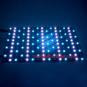 150leds black pcb rgb digital led panel matrix diode WS2812 smart display panel light DIY Decoration