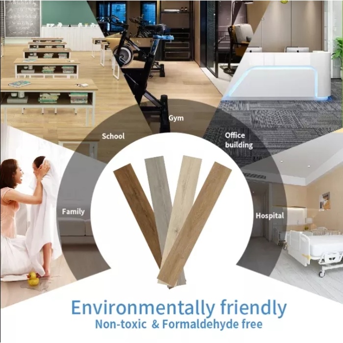 พื้นพลาสติก SPC เชิงพาณิชย์สำหรับโรงแรมสำนักงาน