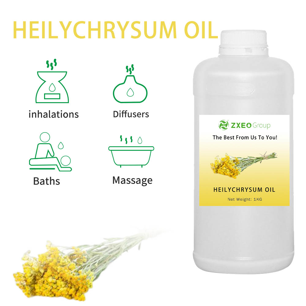 VENDA HONTAGEM 100% Pure Natural Organic Helichrysum Óleo essencial Bulk Helichrysum Óleo