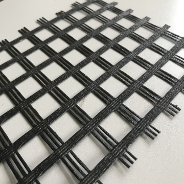 100 / 100KN Glasfiber Geogrid för markstabilisering