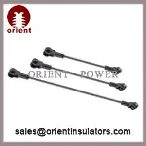 Guy strain insulators