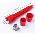 8in1 Ferramentas de instalação de tubos sanitários da chave de pia