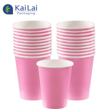 Free Sample Custom Color Logo Recyclable 8oz Single Wall Paper Cups for Hot Drinks