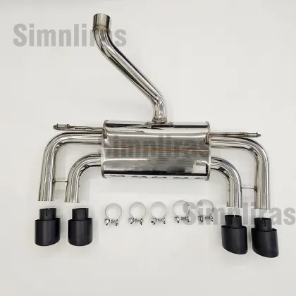 Petrol/ Diesel Matt Black Crosshair Quad Exhaust System
