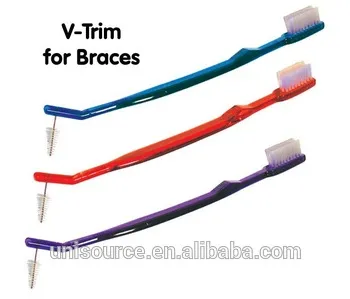 Orthodontics toothbrush clean braces