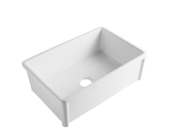 Modern White Farmhouse Sink Deep Porcelain Apron Kitchen Sink