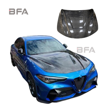Alfa Romeo Giulia GTAM -stijl koolstofvezel motorkap lichaam kit