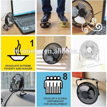 Alloy Metal 4'' Desktop USB Fan