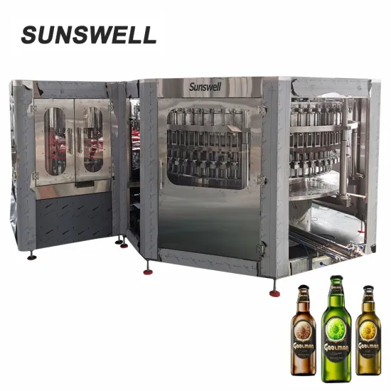 Automatic Glass Bottle Beer Production Machinery Line