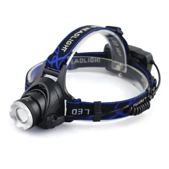 Portable Rechargeable LED Headlamp with Zoomable Light