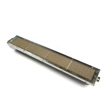 Flameless infrared ceramic gas burner for barbecue roaster grill