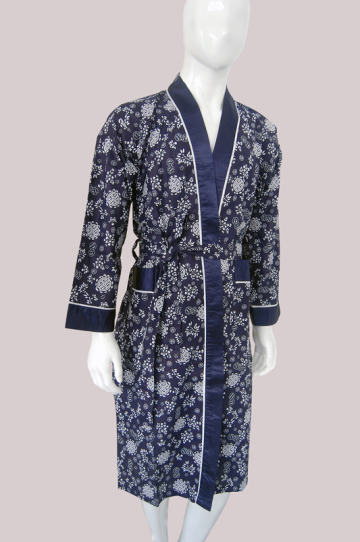 Printed Cotton Sauna Garments Yukata Sleepwear