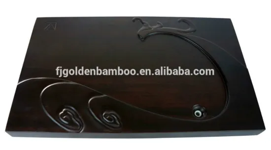 strand woven bamboo tea tray