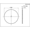 Estilhaços de 1,0 a 1,4 mm de altura