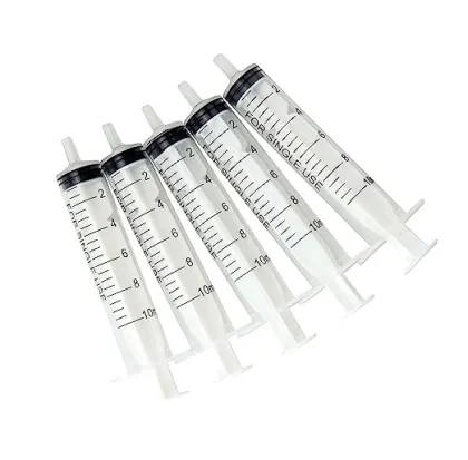 Custom Modern Style Screw Syringe for Insulin Injection: Musashi Air 500ml and 1ml Nipro Lip Gloss Luer Slip Syringes