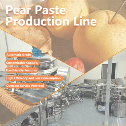Industrial Pear Cleaning and Juicer Pear Paste Processing Line Equipment