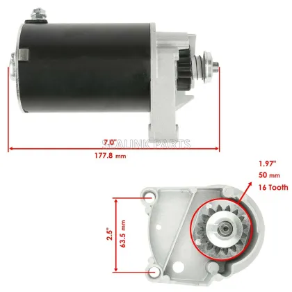 12V Starter for Briggs & Stratton Engines - New Lester 5744 (399928, 495100)
