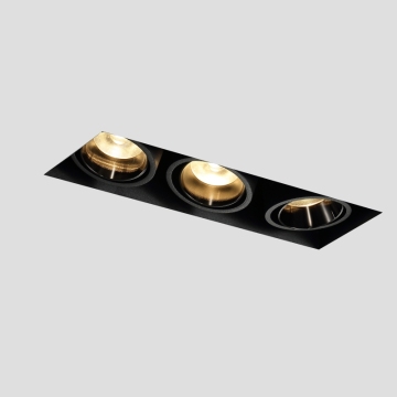 Modern Commercial 3*12W Aluminum White Ceiling Recessed LED Grille Light
