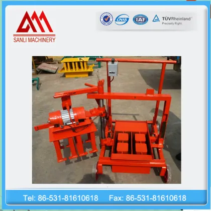 QMJ 2-45 Mobile hollow brick machine