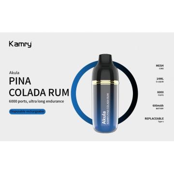 이탈리아 새로운 vape 퍼프 6000 Kamry Akula