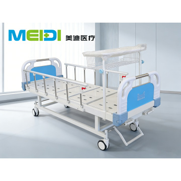 Cheap Two Function Hospital Bed with Punching Surface and Central Brake System