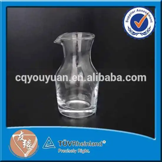 120ml small capacity glass wine decanter with spout