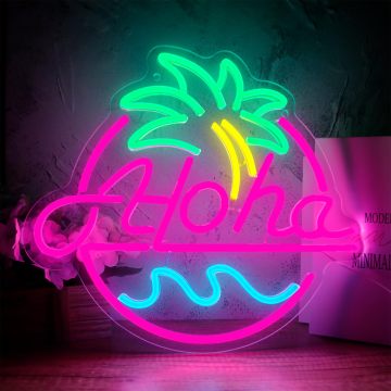Tropical Aloha Beer Neon Sign для летнего домашнего бара
