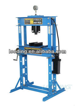 40Ton Hydraulic Shop Press with Gauge Cable Winch