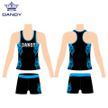 Custom sublimation cheer tank top and short