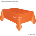 orange tablecloth
