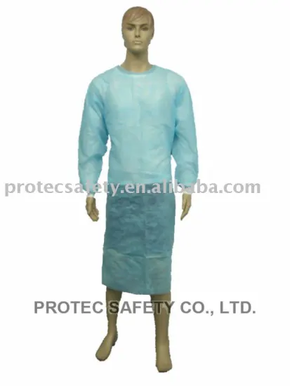 CPE disposable isolation gown
