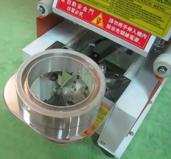 Top quality milk tea cup sealing machine