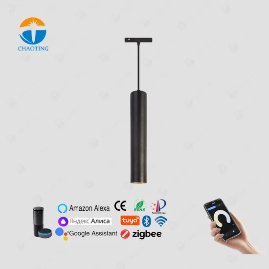 Tuya 48V Dimmable COB Black Ceiling LED Magnetic Track Pendant Light for Hanging Lamp