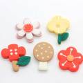 Kawaii Hars Leuke Bloem Plaksteen Cabochons Voor Haarstrik Centra DIY Scrapbooking Decoratie