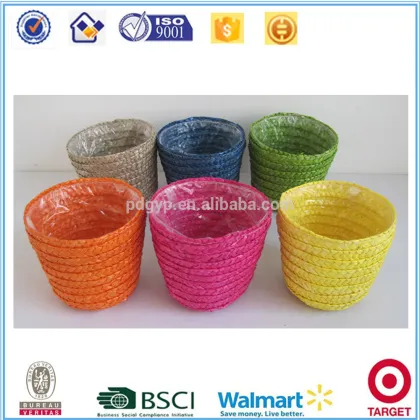 colorful straw factory directly suplly pot trays