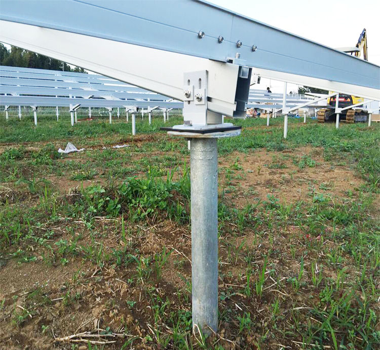 Pila de tornillo molido galvanizado para el sistema de montaje solar