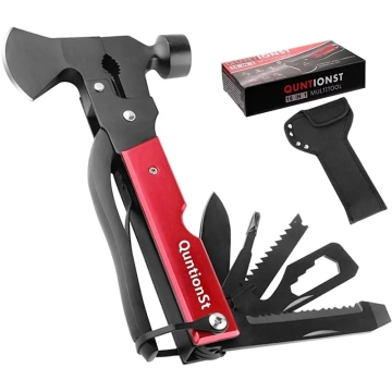 Portable Camping Survival MultiTool: Hammer, Axe, Pliers, Knife