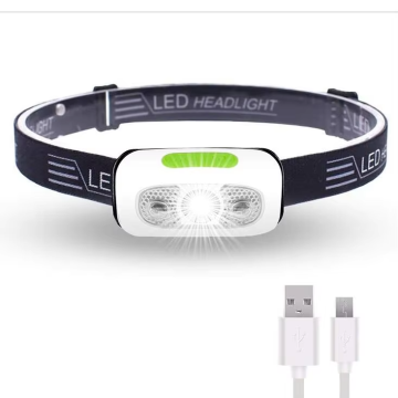 USB Rechargeable Waterproof Head Lamp: Ideal for Camping, Running & More