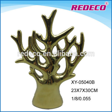 Ceramic tree statue for home decoration