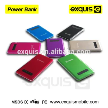 Factory price whole sale fashion card size Li-polymer Battery Mobile Charger Slim 5000mah Power Bank