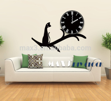 sticker wall clock
