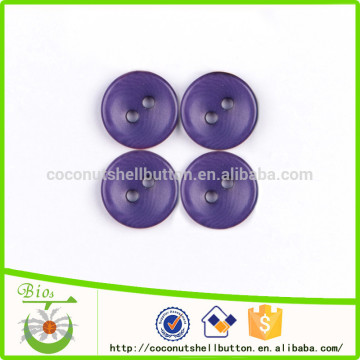 Purple tinct concave tagua corozo nut button 18L