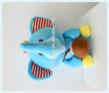 Decorative plush toys friend gifts Lovely Colorful Hawaii Series - Blue Plush Elephant