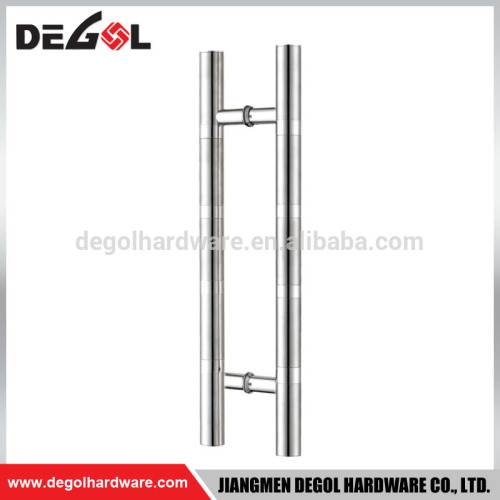 Hot sale modern stainless steel H shape sliding interior cheap pull handle glass door