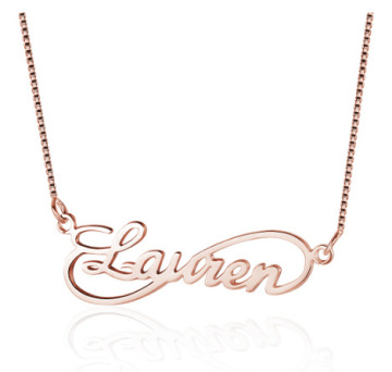 Wholesale Unique Steel 3D Alphabet Pendant Necklace