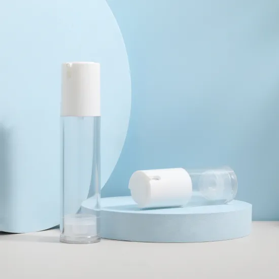 White Eco-Friendly Cosmetic Airless Pump Bottles