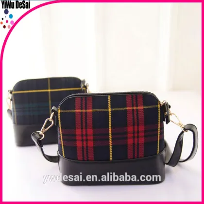 Shell bag Classic grid handbag Inclined shoulder bag